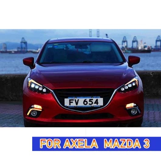ヘッド ランプ 適用: MAZDA3 アクセラ LED ヘッドライト 2014-2016 ヘッドライト MAZDA3 DRL ウインカー ハイ ビーム オール LED AL-OO-8141 AL_5