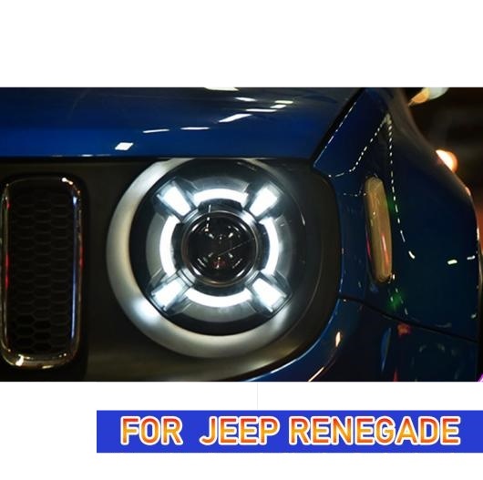 ヘッド ランプ 適用: ジープ/JEEP レネゲード LED ヘッドライト 2015-2021 ヘッドライト レネゲード DRL ウインカー ハイ ビーム エンジェル AL-OO-8161 AL