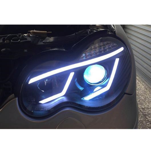 適用: メルセデス・ベンツ 2000-2007 W203 C63 C200 C230 C280 C300 LED エンジェルアイ LED ヘッド ライト キセノン ロー ビーム AL-OO-8279 AL_1
