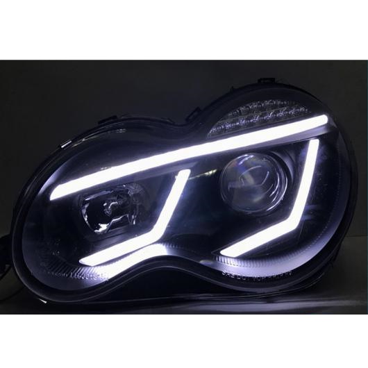 適用: メルセデス・ベンツ 2000-2007 W203 C63 C200 C230 C280 C300 LED エンジェルアイ LED ヘッド ライト キセノン ロー ビーム AL-OO-8279 AL_2