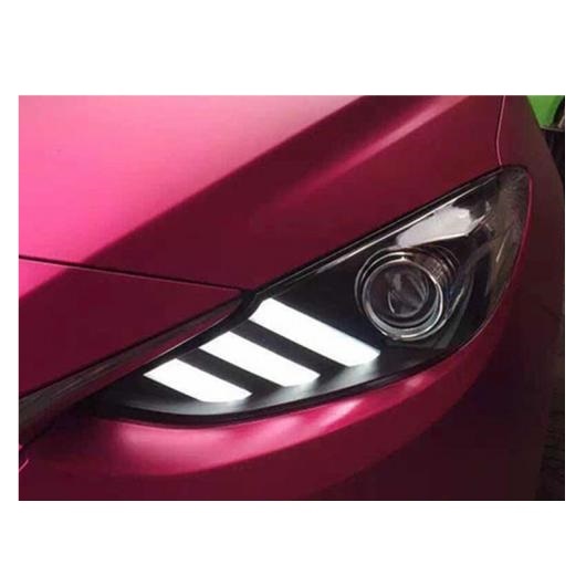 天々 照明ランプ 容れもの 当て嵌める: MAZDA3 アクセラ 前照灯 MAZDA3 2014-2016 LED 前照灯 DRL 水晶体 置き目 光芒弁膜なし AL-OO-8481 AL ライト、レンズ-自動車