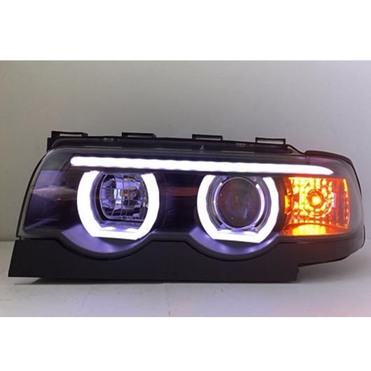 当て嵌める: BMW E38 前照灯 1998-2002 E38 LED 前照灯 DRL バイキセノン 水晶体 御機嫌 置き目 光芒 置き目 光芒弁膜なし AL-OO-8509 AL 車、バイク、自転車-その他ライト-自動車