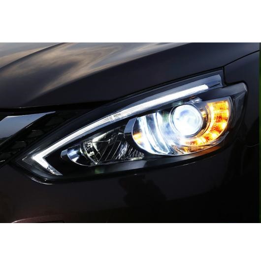 適用: 日産 シルフ ヘッドライト 2016-2018 シルフ ヘッド ランプ LED ヘッドライト DRL ヘッドランプ H7 D2H ハロゲン ヘッドライト AL-OO-8544 AL