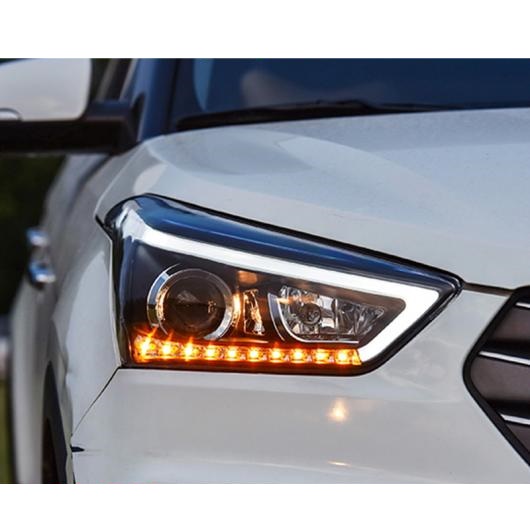 ヘッドライト ヘッドライト 適用: ヒュンダイ/現代/HYUNDAI クレタ 2015 LED ヘッドライト IX25 ヘッド ランプ LED 4300K〜8000K AL OO 8671 AL :504984080:オートパーツエージェンシー 4号店