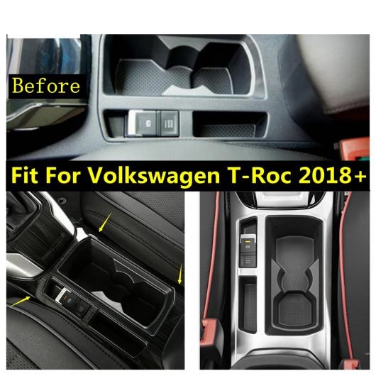 適用: フォルクスワーゲン/VOLKSWAGEN T-ROC 2018-2022 ギア シフト ボックス カップホルダー パネル インテリア カバー トリム マット AL-PP-0063 AL