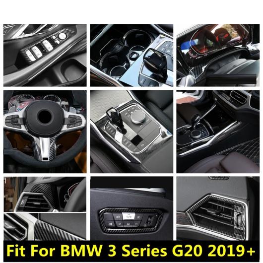オンライン売り ギア シフト ヘッド ハンドル ボウル AC エア ダッシュボード パネル カバー トリム ABS カーボン調 アクセサリー 適用: BMW 3シリーズ タイプM AL-PP-1581 AL