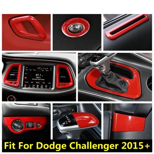 格安販売の レッド アクセサリー インテリア 適用: ダッジ/DODGE チャレンジャー 2015-2021 ヘッド ライト ドア ハンドル ウインドウ リフト ギア タイプC AL-PP-1907 AL