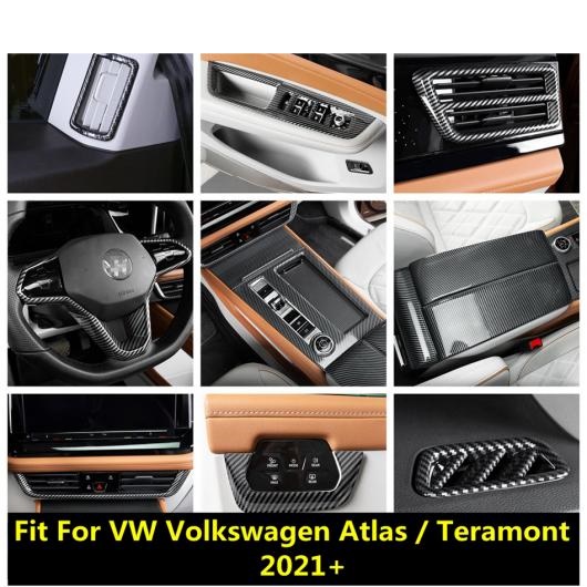 カーボンファイバー アクセサリー 適用: VW フォルクスワーゲン/VOLKSWAGEN アトラス/テラモント 2021 2022 ダッシュボード AC 通気口 タイプG AL-PP-2000 AL