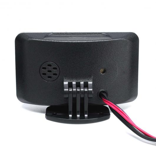 2in1 12V 24V LCD デジタル ディスプレイ ゲージ 電圧 プレッシャー ウォーター 温度 メーター ブザー アラーム M10 AL-QQ-6287 AL