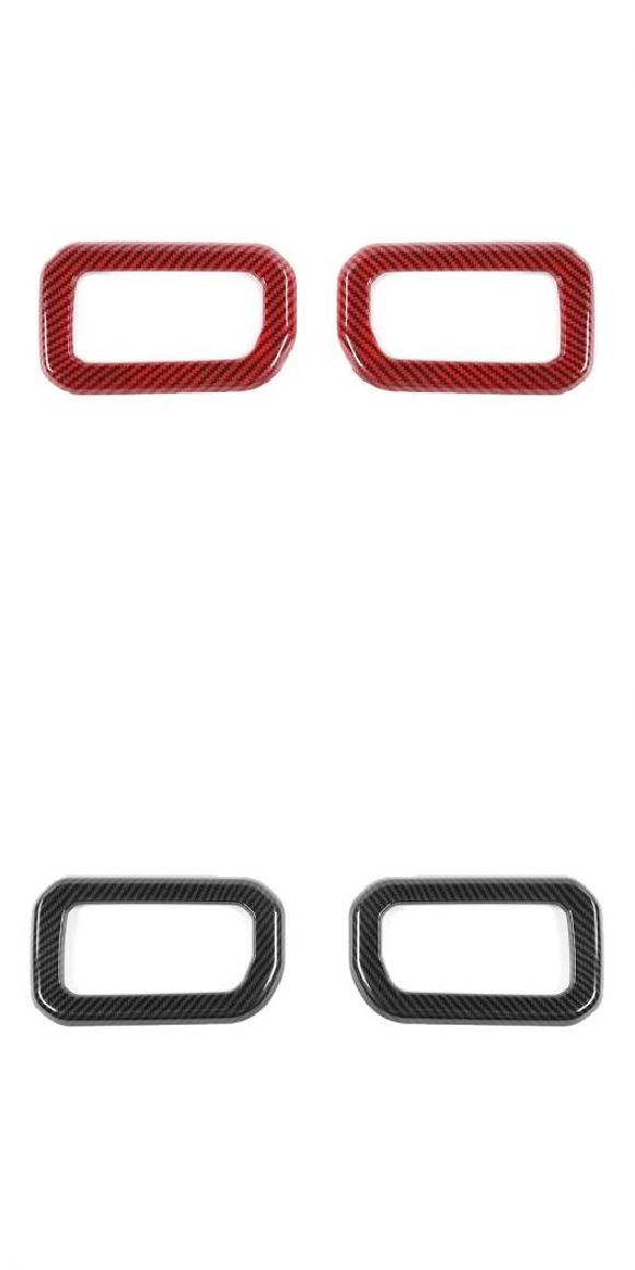 インテリア モールディング 適用: スズキ ジムニー JB74 インテリア ドア ハンドル 装飾 カバー アクセサリー レッドカーボン・カーボン調 AL-RR-3088 AL