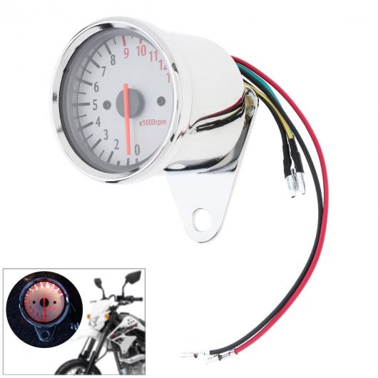 12V 13000 RPM オートバイ スピードメーター タコメーター フューエル メーター ダッシュボード ゲージ ダイヤル オドメーター ユニバーサル AL-RR-4547 AL