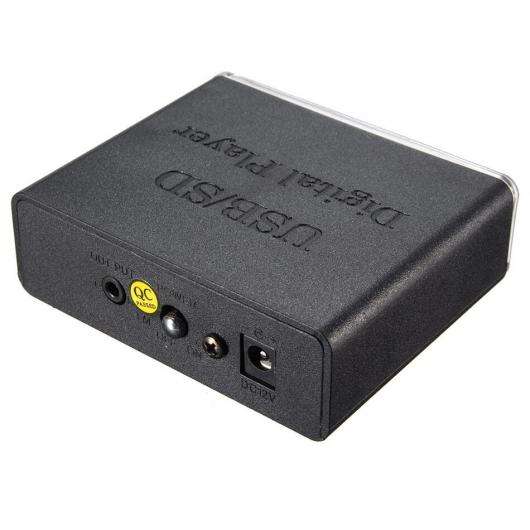12V ユニバーサル ミニ オートバイ ステレオ 増幅器 バス スピーカー LED USB/SD デジタル プレーヤー MP3 リモート コントローラー AL-RR-4911 AL_5