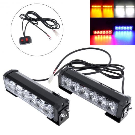 36W 12V ストロボ ワーニング ライト LED デイタイム ランニング エマージェンシー ライト 適用: ブルー〜イエロー AL-RR-5258 AL