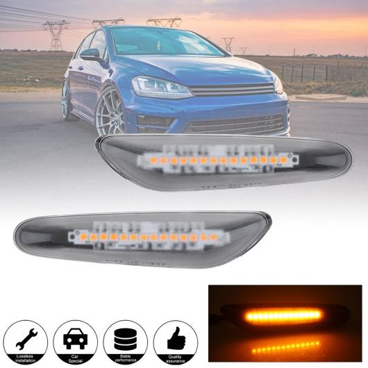 ダイナミック フロー LED ウインカー サイド マーカー ライト ウインカー シーケンシャル ランプ 適用: ブラック・クリア AL-RR-5272 AL_7