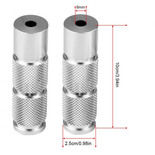 8mm スクリュー ホール 間隔 オートバイ フット レスト ペダル ペグ 適用: ユニバーサル スクーター モトクロス ATV クアッド スーパーモト AL-RR-6160 AL