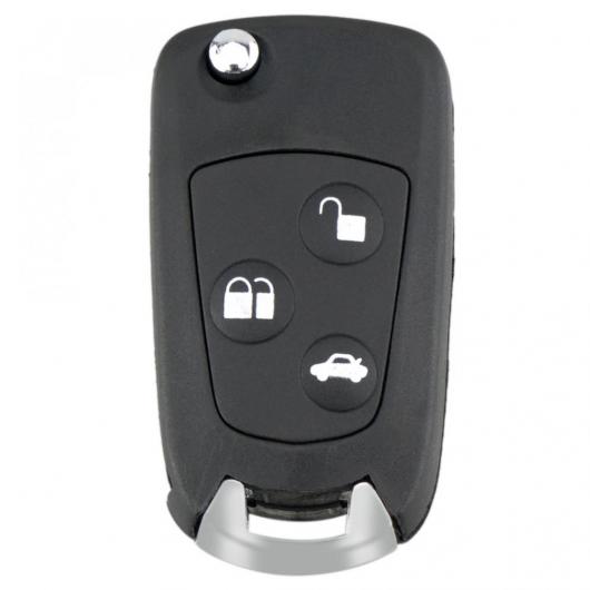 品質保証 3 ボタン フリップ 折りたたみ リモート キー フリップ フォブ シェル FO21 ブレイド 適用: フォード/FORD AL-RR-6855 AL