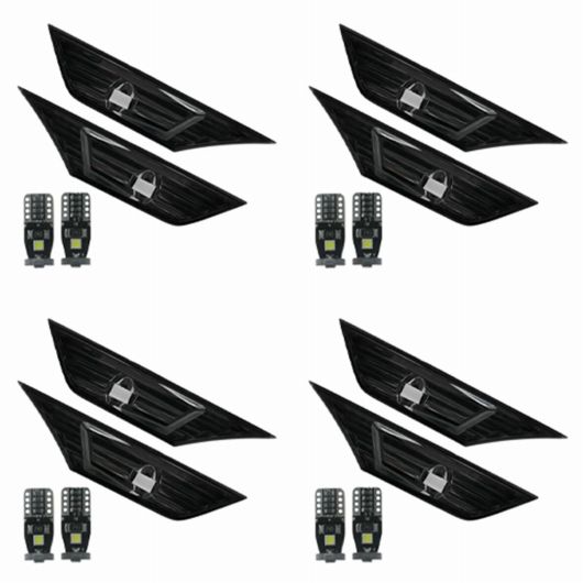 3X スモーク 着色 レンズ サイド マーカー ランプ ライト W/LED 適用:2016 - 19 ホンダ シビック JDM AL-SS-2726 AL