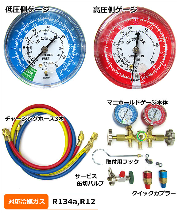 オートパーツエージェンシー AP エアコンガス チャージングキット 