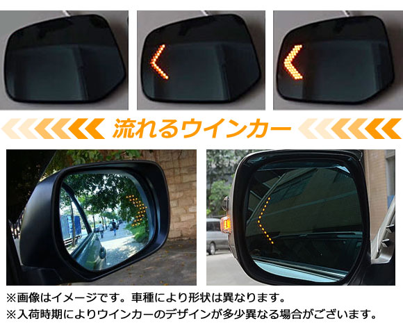 オートパーツエージェンシー LEDウィンカー付ブルーミラーレンズ