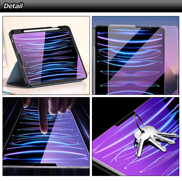 iPad用ガラスフィルム ブルーライトカット 選べる15適用品 AP-MM0085｜apagency4｜02