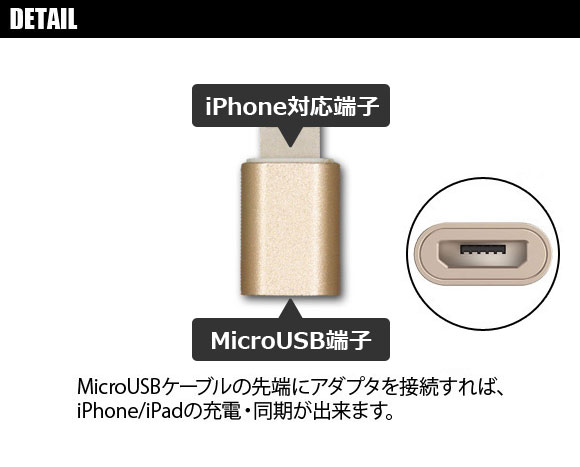 AP iPhone/iPad/iPod用端子変...の詳細画像1