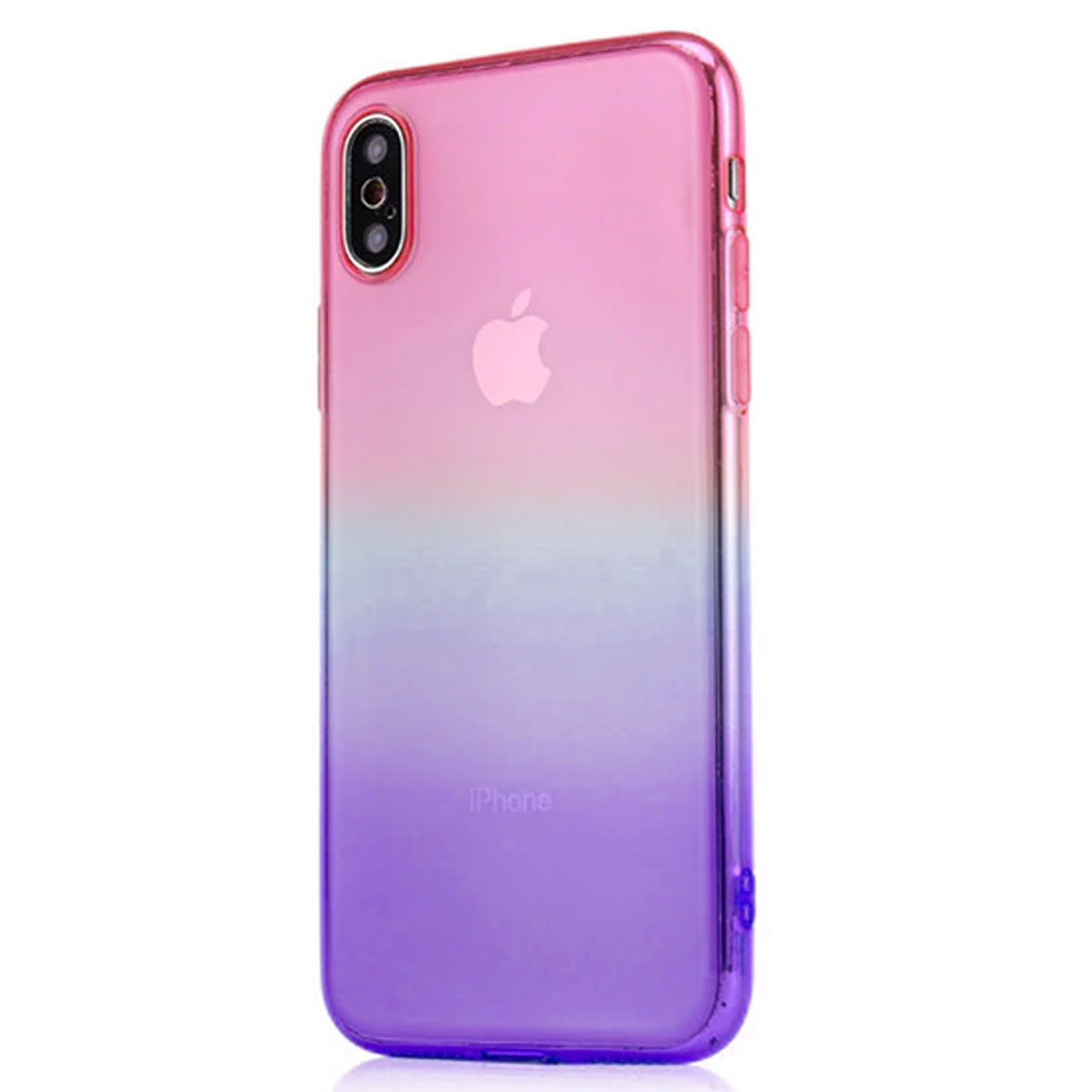 AP iPhoneケース ソフト TPU 2色グラデーション 透明色でキレイ♪ 選べる10カラー iPhone7,8など AP-TH388