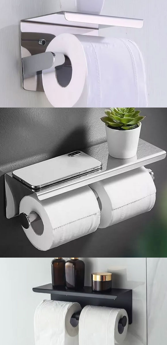 オートパーツエージェンシー トイレットペーパーホルダー 鏡面シルバー