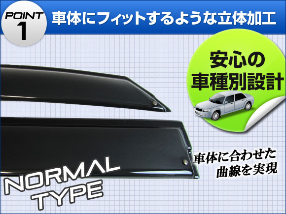 サイドバイザー マツダ ビアンテ CCEF(A)W/CC3FW 2008年07月〜 APSVC078 入数：1セット(4枚)｜apagency4｜02