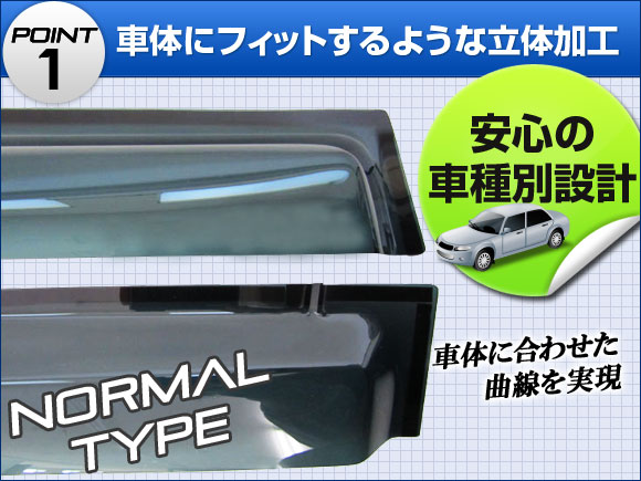 サイドバイザー トヨタ ランドクルーザープラド150 TRJ150W/GRJ150W/GRJ151W 2009年〜 AP-SVTH-T103 入数：1セット(4枚)｜apagency4｜02