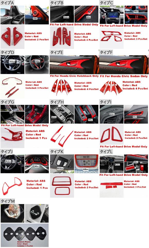 インテリア キット リード ランプ/ステアリング ホイール/ダッシュ