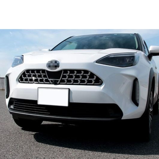 フロント グリル トリム ステッカー アクセサリー 適用: 2021 2022 トヨタ ヤリス ヴィッツ クロス ABS クローム 34個 SR-AA-0009