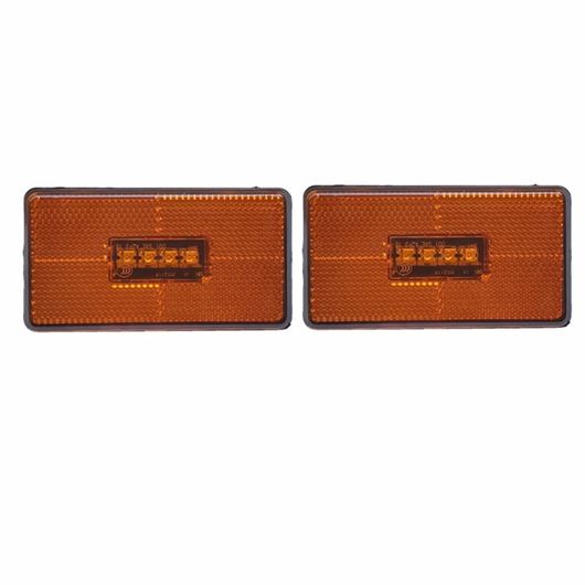 2ピース 24V トラック 4LED サイド マーカー ライト 2052119 適用: スカニア 5 6シリーズ P R CABS G T Sシリーズ トラック アンバー SR-AA-8907