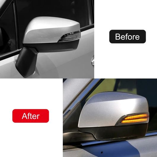 LED ダイナミック ターンシグナルライト サイド ミラー シーケンシャル ランプ ウインカー インジケーター 適用: スバル WRX STI 2015-2021 SR-BB-5925_5