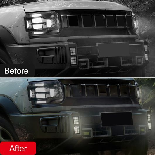 適用: 奇瑞汽車 ジェットア トラベラー T2 2023 2024 2025 ダイナミック DRL デイタイムランニングライト LED 2ピース スタンダード SR-BB-6177_6
