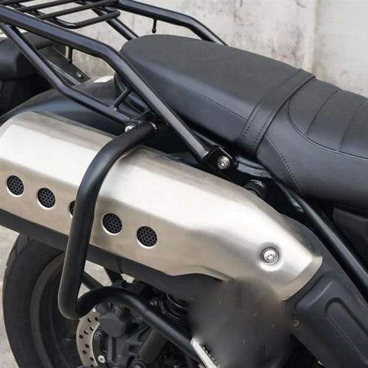 エキゾースト ロッド 衝突防止 やけど防止 適用: ホンダ CL500 CL300 CL 500 CL 300 オートバイ エキゾースト 保護 バンパー ブラック SR-CC-9290_1