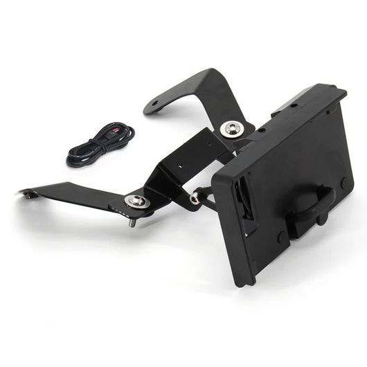 適用: TMAX 530 T-マックス 530 2012-2016 ウインドスクリーン ブラケット \u0026 電話 ホルダー 適用: オートバイ アクセサリー ブラック SR-CC-9555_3