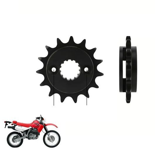 スチール チェーン スプロケット 適用: ホンダ XR650L XR 650 L オートバイ-フロント スモール スプロケット アクセサリー 適用: ブラック SR-DD-0107_3