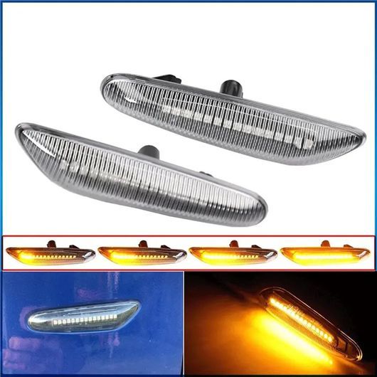 適用: BMW シーケンシャル LED サイド マーカー 2ピン インターフェース 63137253326 適用: 1/3/5シリーズ X1 E84 X3 E83 クリスタル SR-DD-0477の画像