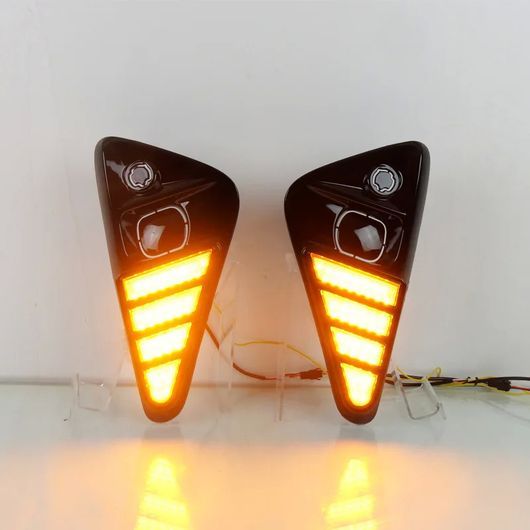 トヨタ ヤリス ヴィッツ 2023 2024 LED DRL デイタイム ランニング ライト フロント フォグライト ランプ SR-DD-0762_2