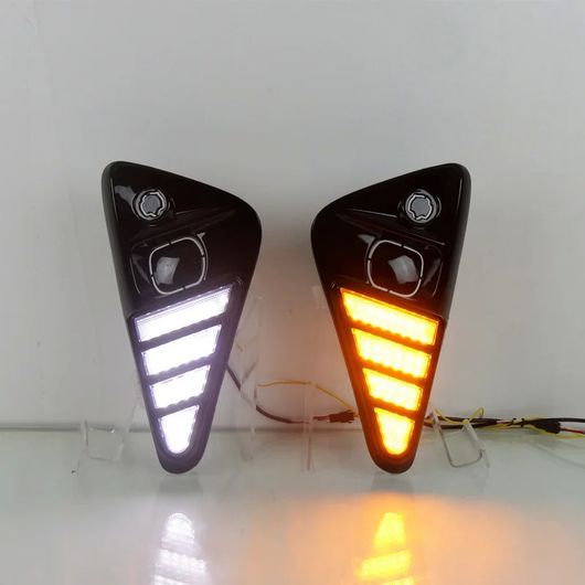 トヨタ ヤリス ヴィッツ 2023 2024 LED DRL デイタイム ランニング ライト フロント フォグライト ランプ SR-DD-0762_3