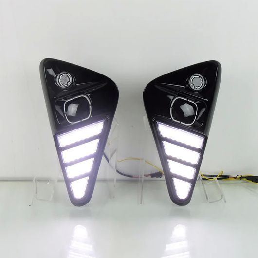 トヨタ ヤリス ヴィッツ 2023 2024 LED DRL デイタイム ランニング ライト フロント フォグライト ランプ SR-DD-0762_4