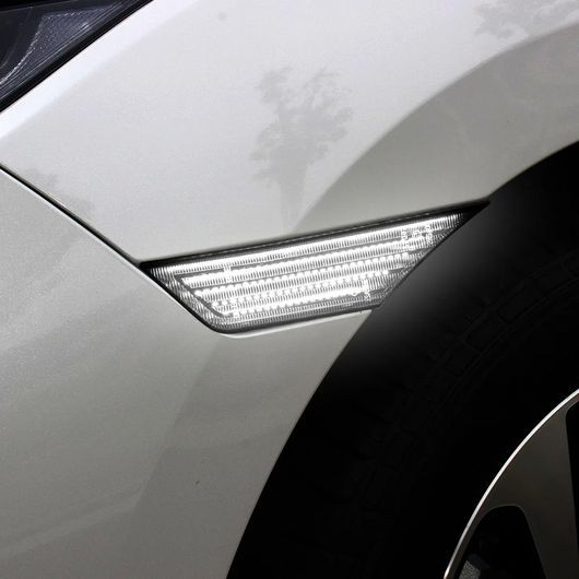 LED フロント フェンダー サイド マーカー ライト ターンシグナルランプ 適用: 2016-2021 10世代 ホンダ シビック ホワイト SR-DD-0845_3