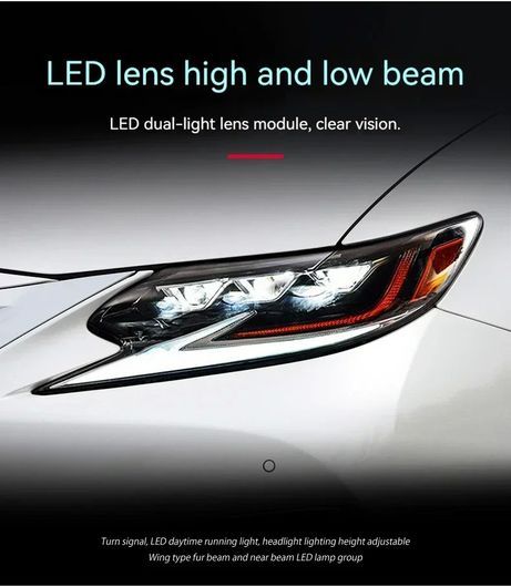 適用: レクサス ES ES300 ヘッドライト 2013-2017 LED プロジェクター