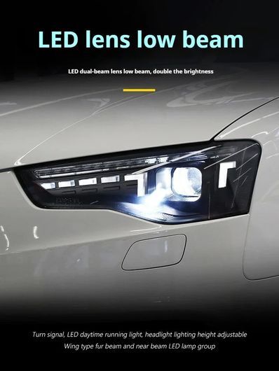 適用: アウディ/AUDI A5 A5L ヘッドライト 2013-2016 LED プロジェクター ヘッドランプ LED ヘッドライト 1ペア SR-DD-3572_4