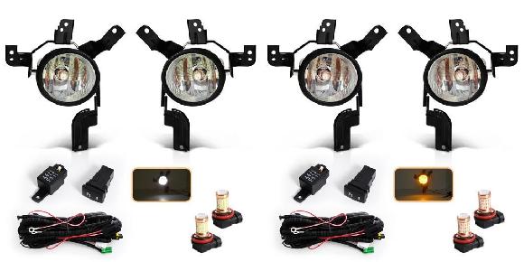 LED フロント バンパー ライト 適用: ホンダ CRV 2007 2008 2009 フォグランプ ハロゲン LED ホワイト・LED イエロー SR-DD-3683