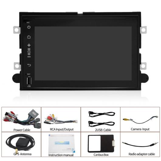 2 DIN ラジオ マルチメディア プレーヤー 適用: フォード/FORD F150 F250 F350 F500 エクスプローラー フォーカス フュージョン ブラック…