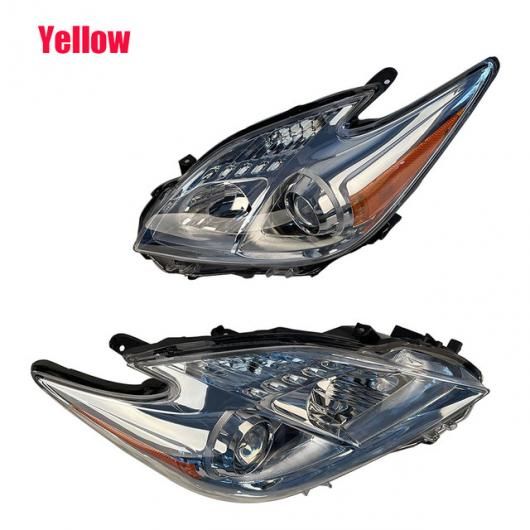 1ペア ヘッドライト 適用: トヨタ プリウス 30 ZVW30 ヘッドランプ レンズ 2009 2010 2011 2012 2013 2014 2015 イエロー SR-AA-1462