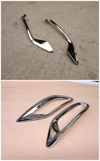 適用: ホンダ HRV HR-V ベゼル/ヴェゼル 2014 2015 2016 2017 2018 クローム リア リフレクター カバー ストリップ 4ピース SR-AA-4319