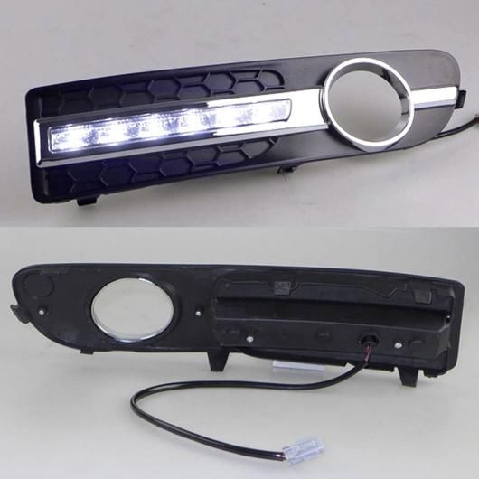 DRL 適用: ボルボ/VOLVO S80 2009-20LED DRL デイタイム ドライビング ランニング ライト デイライト フォグランプ カバー ホール A SR-D…
