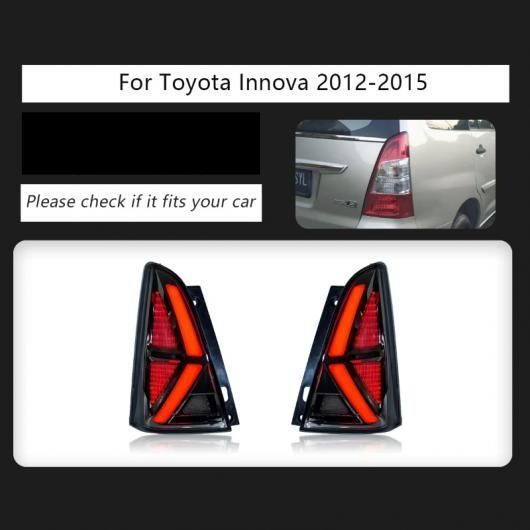 当てはめる: トヨタ イノーバ テールランプ 2012-2015 イノーバ LED 尻っ方 照明ランプ 活動的 ターンシグナルライト テールランプ 噴煙 …